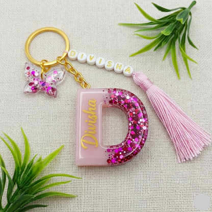 Alphabet Key chain Customized Sticker
