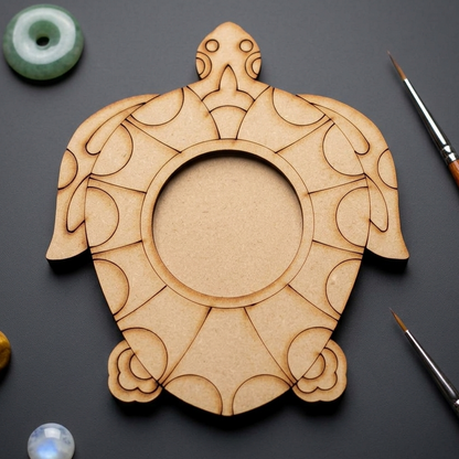 MDF Premarked Tortoise T-Light Holder