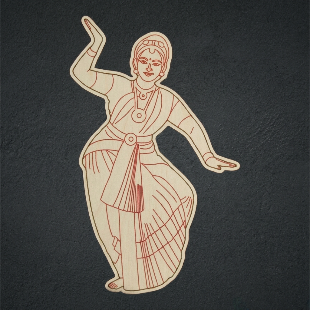 Dancing Lady 5 Mdf Cutout