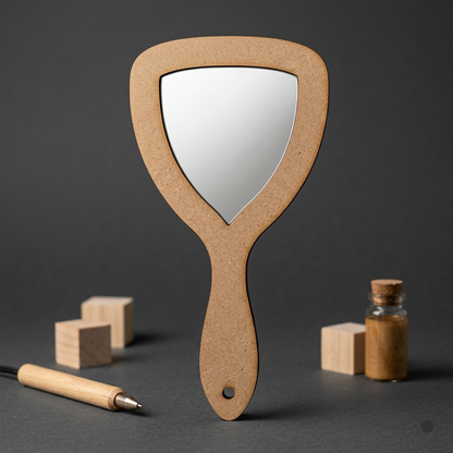 Hand Mirror MDF Cutout 6
