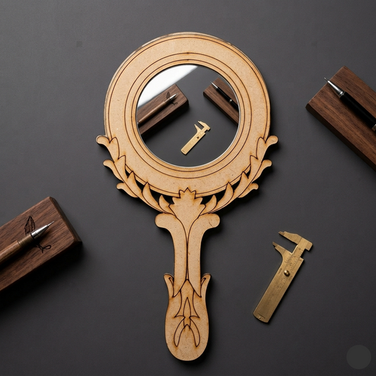 Rajwadi Hand Mirror MDF Cutout