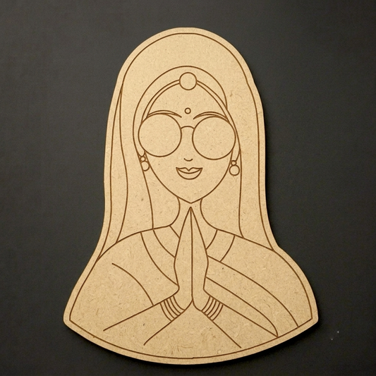 Padharo saa woman 1 MDF Cutout