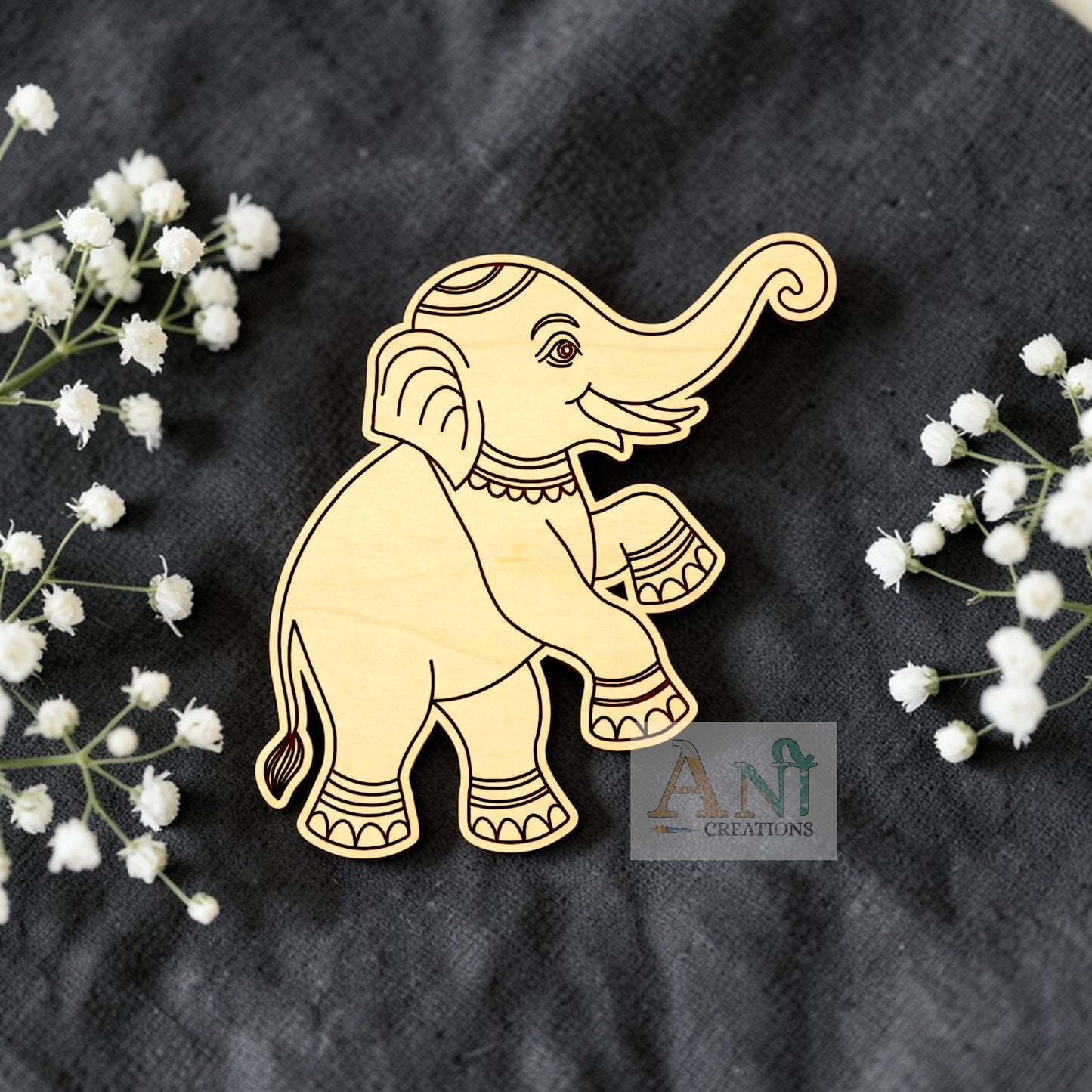 Cartoon elephant 5 MDF Cutout