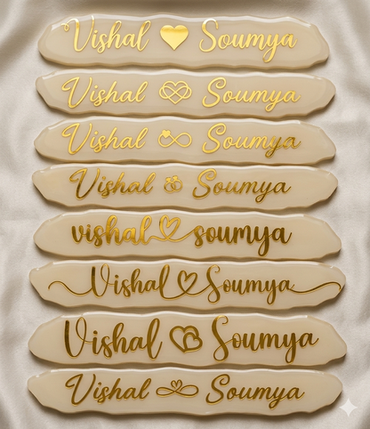 Couple Name Vinyl Sticker