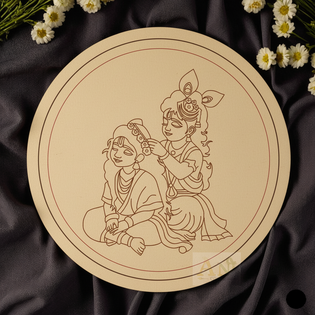 Radha krishna 4 MDF Premarked