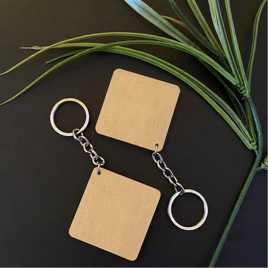 Square Shape Base With 1 Hole Cutout MDF Design