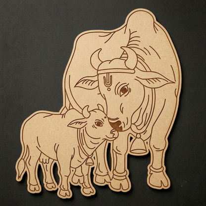 Cow Calf 4 MDF Cutout