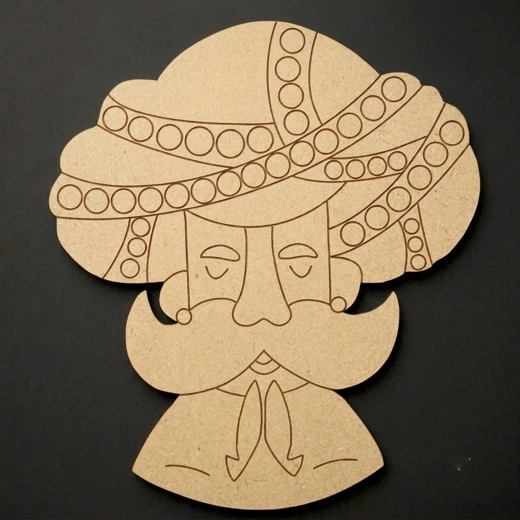 Padharo saa Man 2 MDF Cutout