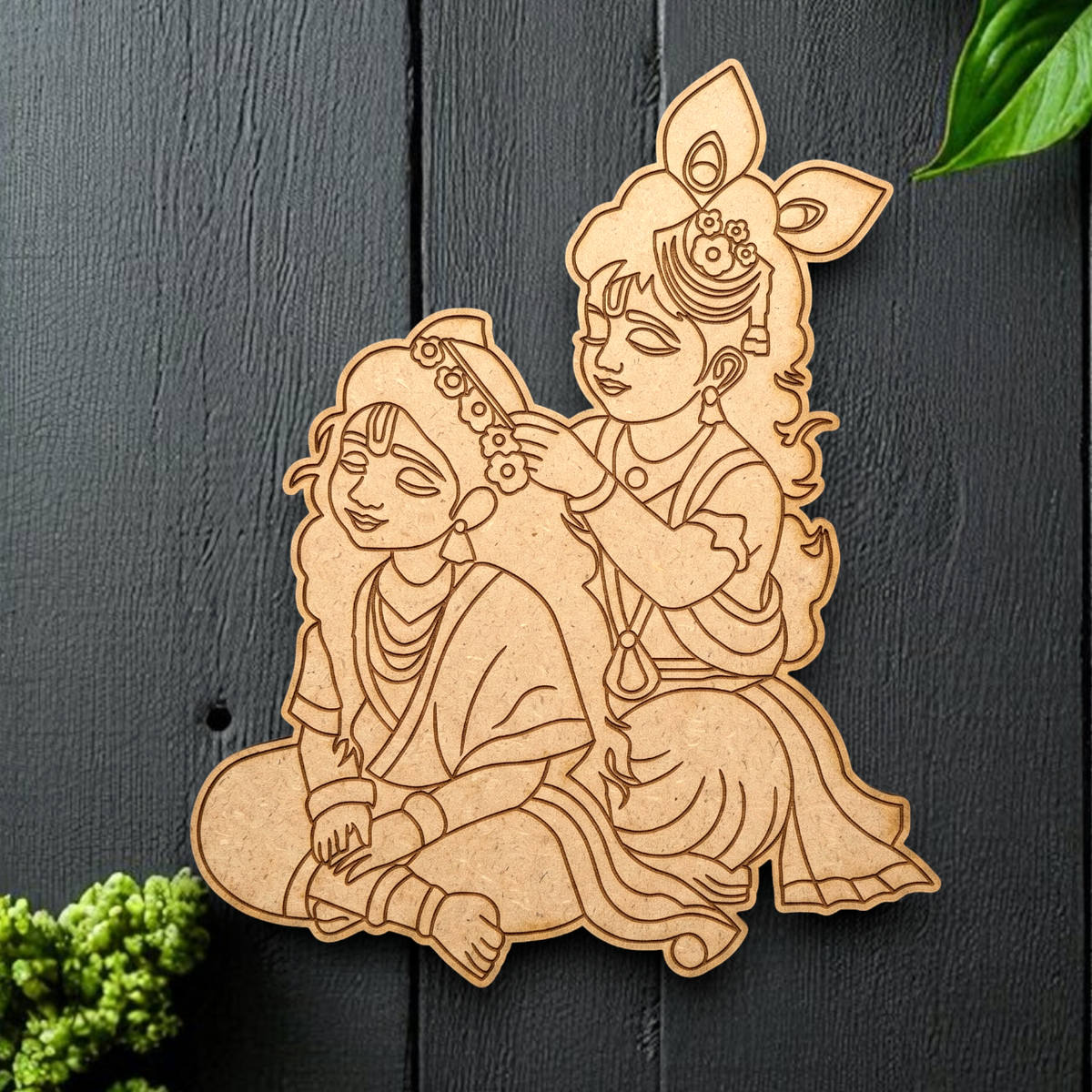 Radha krishna 6 MDF Cutout