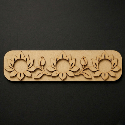 MDF Multiple T Light Diya Holder