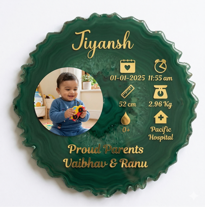 Baby birth detail vinyl sticker