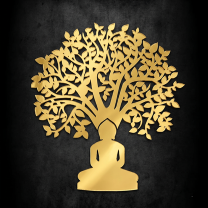 Bhagwan with Tree acrylic cutout 1