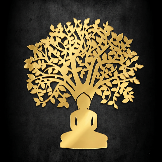 Bhagwan with Tree acrylic cutout 1