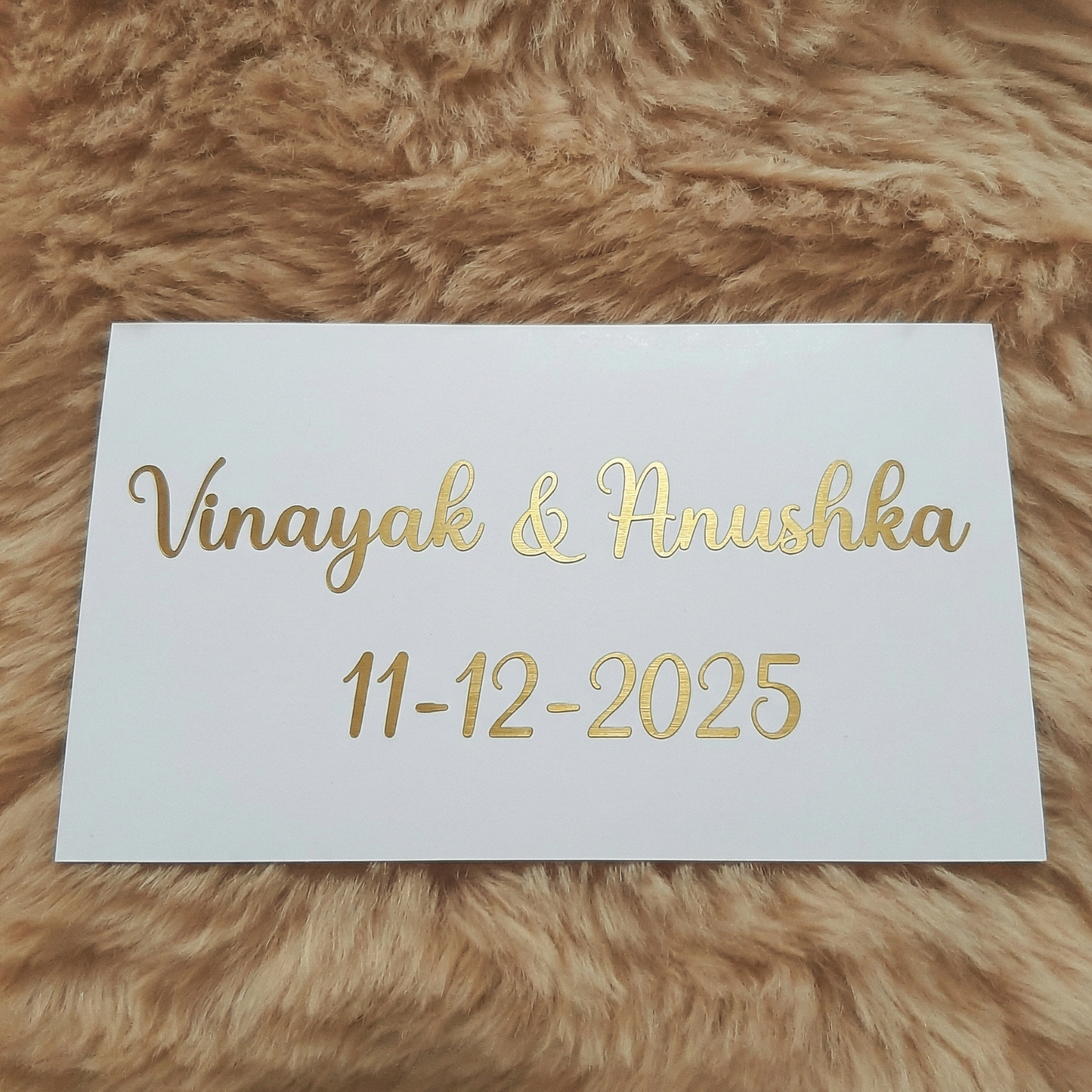 Couple Name and Date