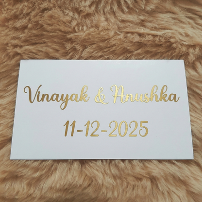 Couple Name and Date