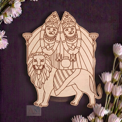 Chamunda mata MDF Cutout
