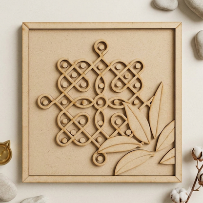 MDF Double Layer Kolam base 5