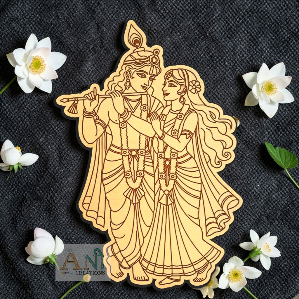Radha krishna 11 MDF Cutout