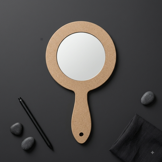 Hand Mirror MDF Cutout 5