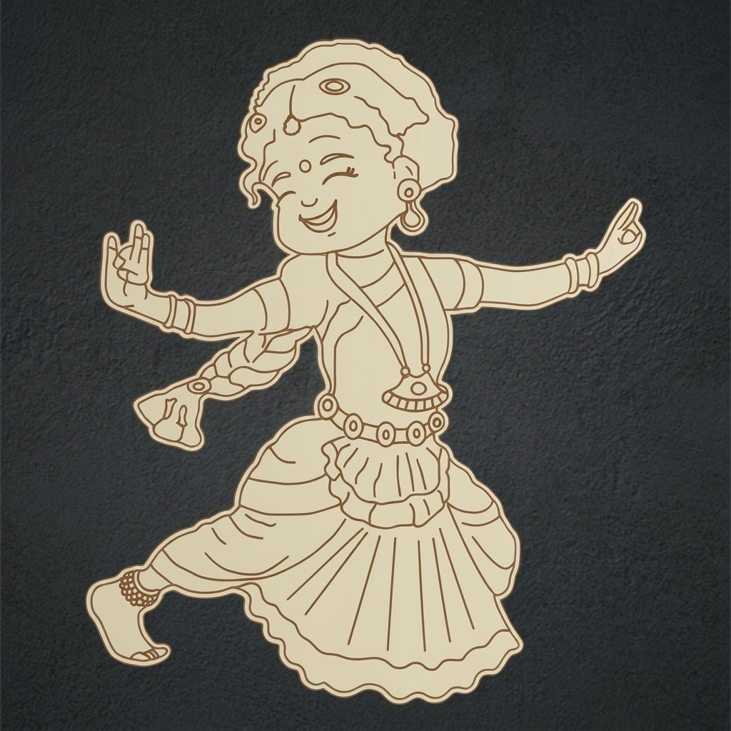 Dancing Lady 1 Mdf Cutout