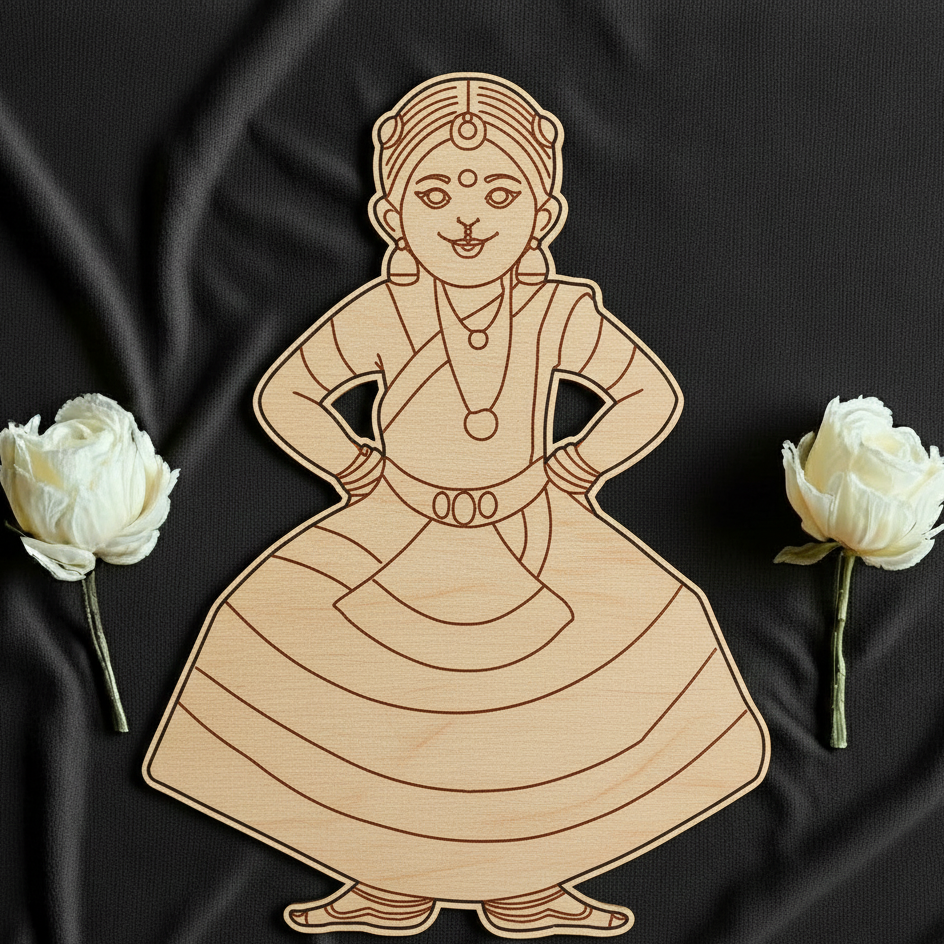 Dancing Lady 2 Mdf Cutout