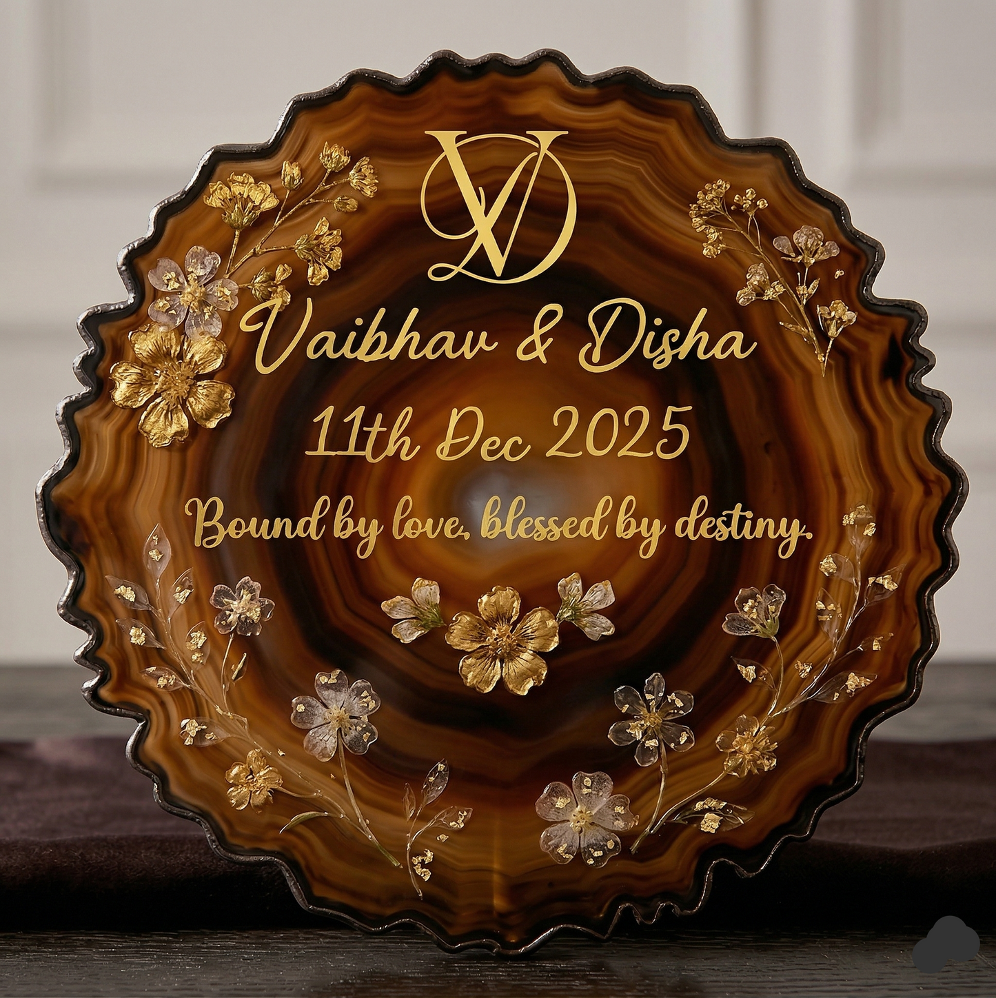 couple Wedding Platter 1