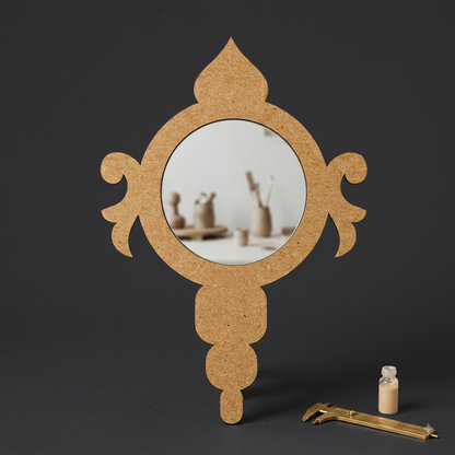 Hand Mirror MDF Cutout 1