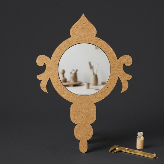 Hand Mirror MDF Cutout 1