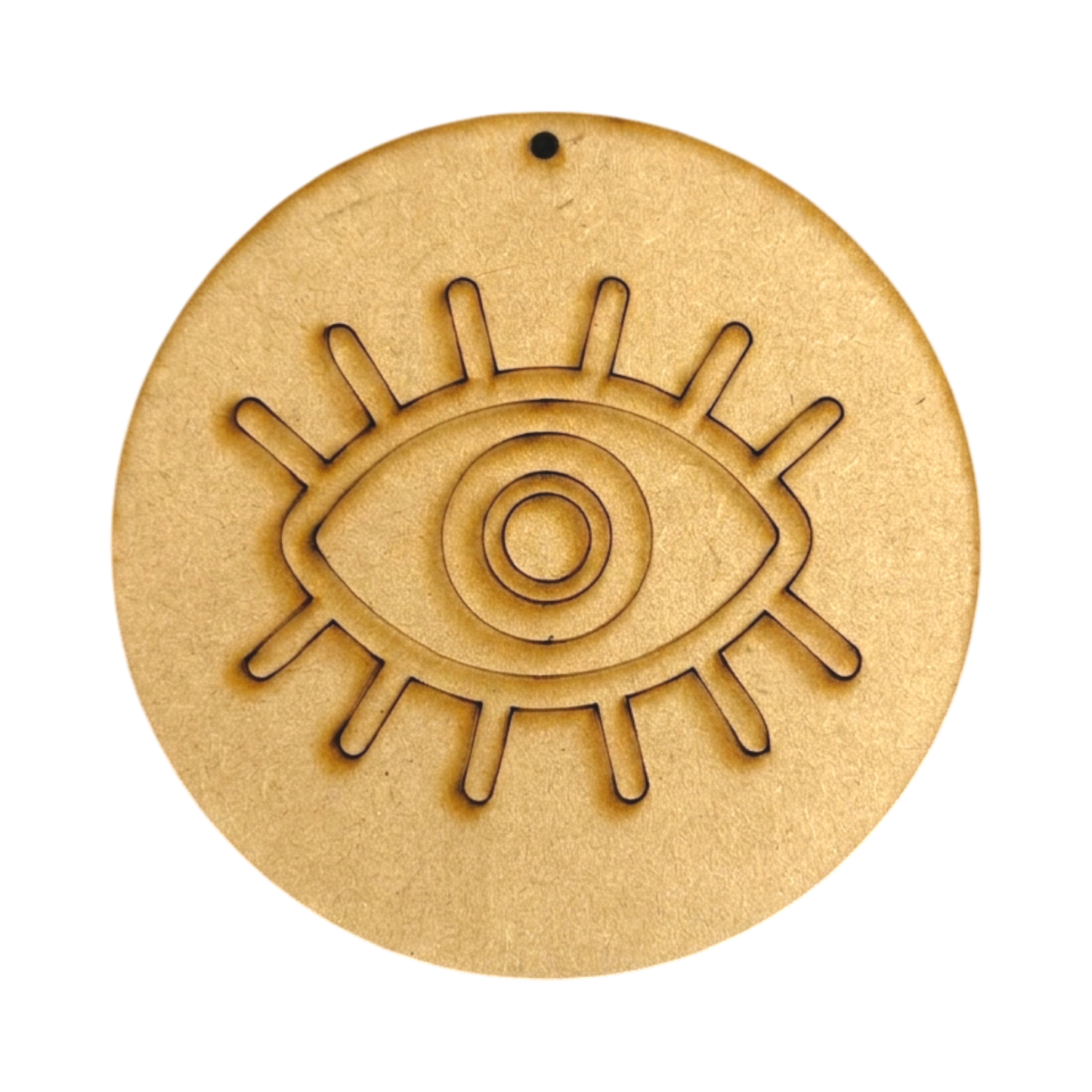 Evil eye premarked With 1 Hole Cutout MDF Design