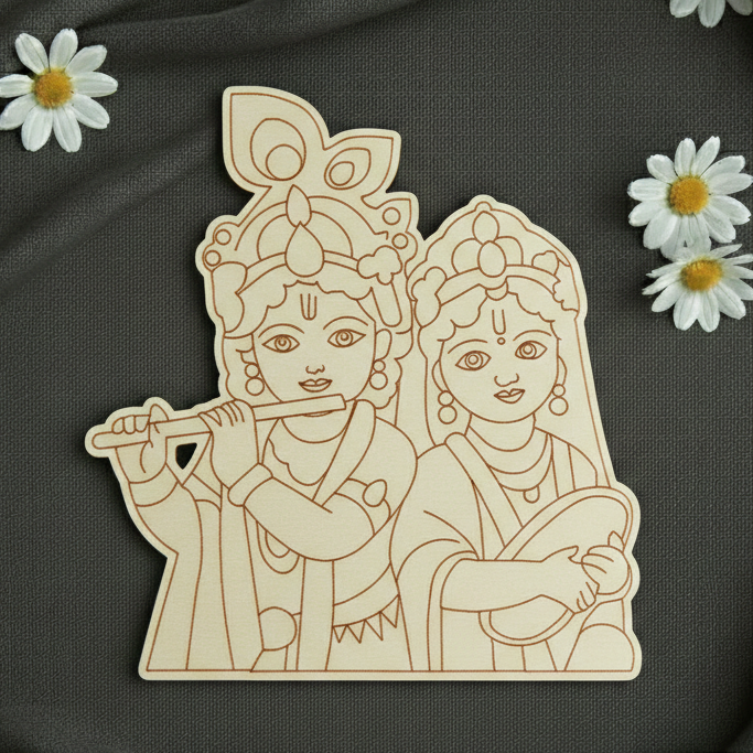 Radha krishna 10 MDF Cutout