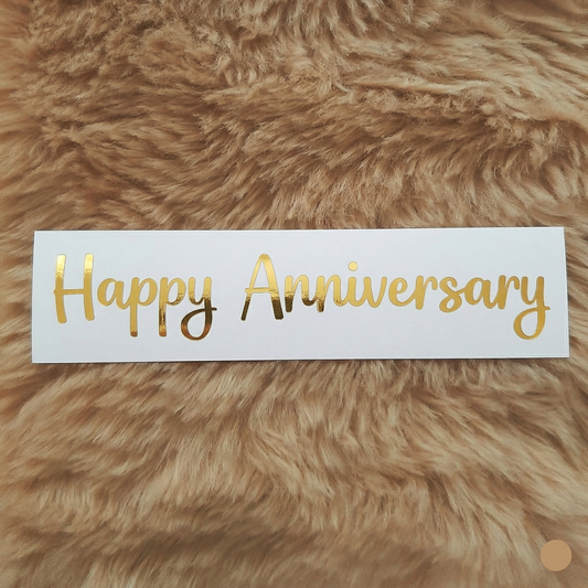 Happy Anniversary vinyl sticker