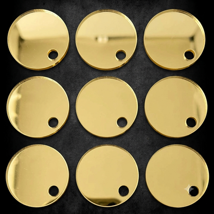 Plain Golden Acrylic tag