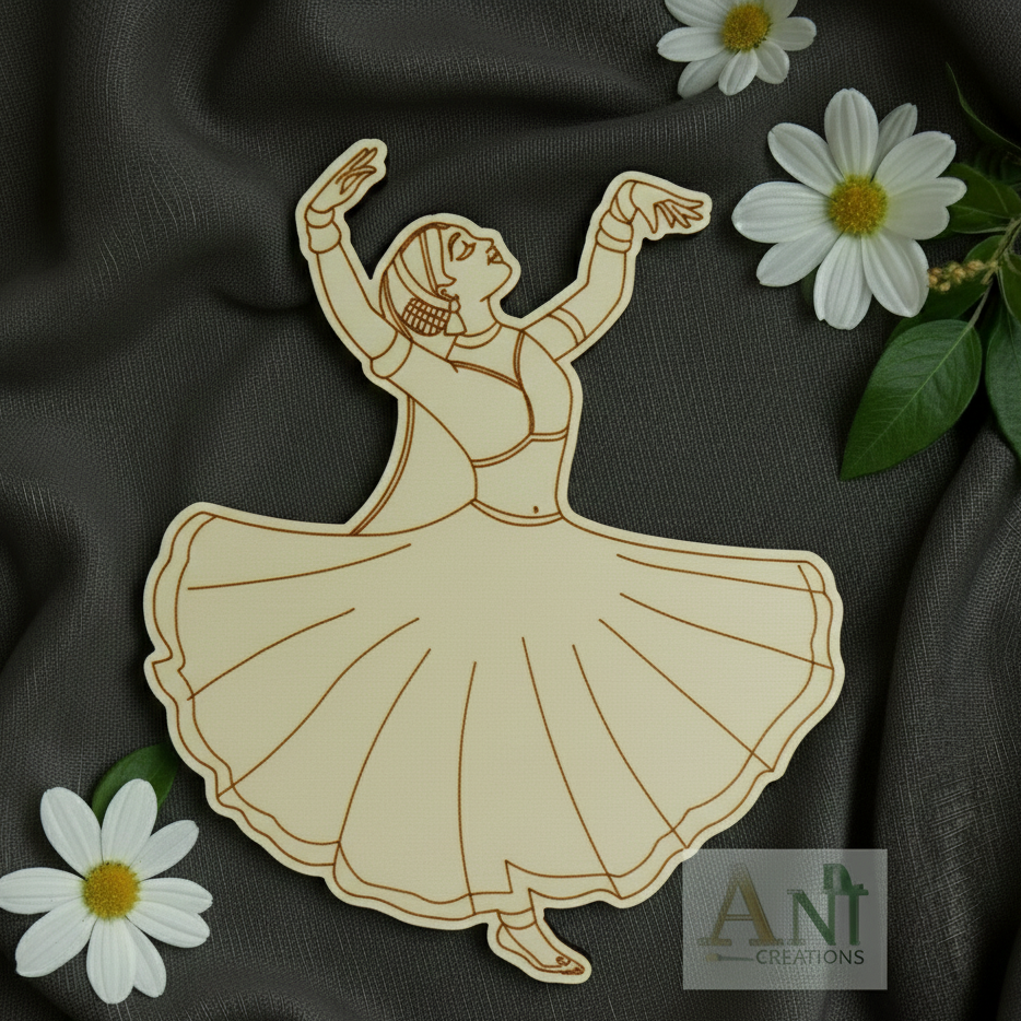 Dancing Lady 3 Mdf Cutout