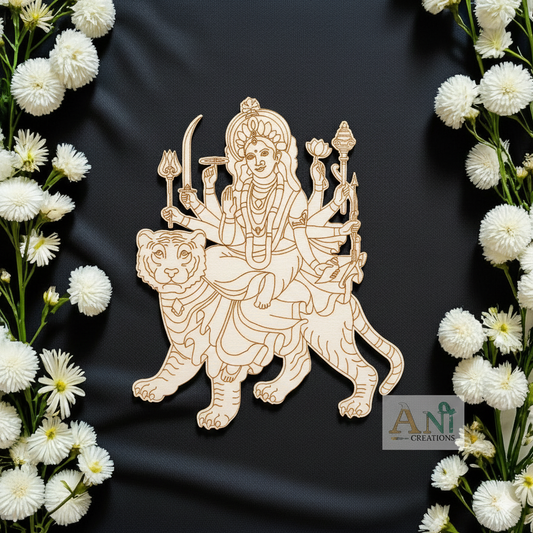 Durga Mata ji  MDF Cutout