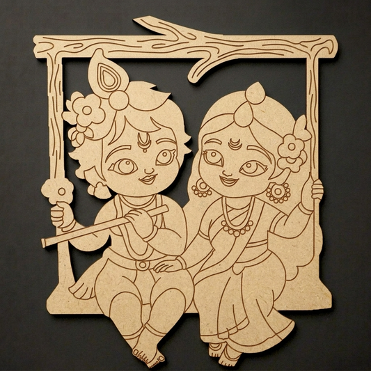 Radha krishna 5 MDF Cutout
