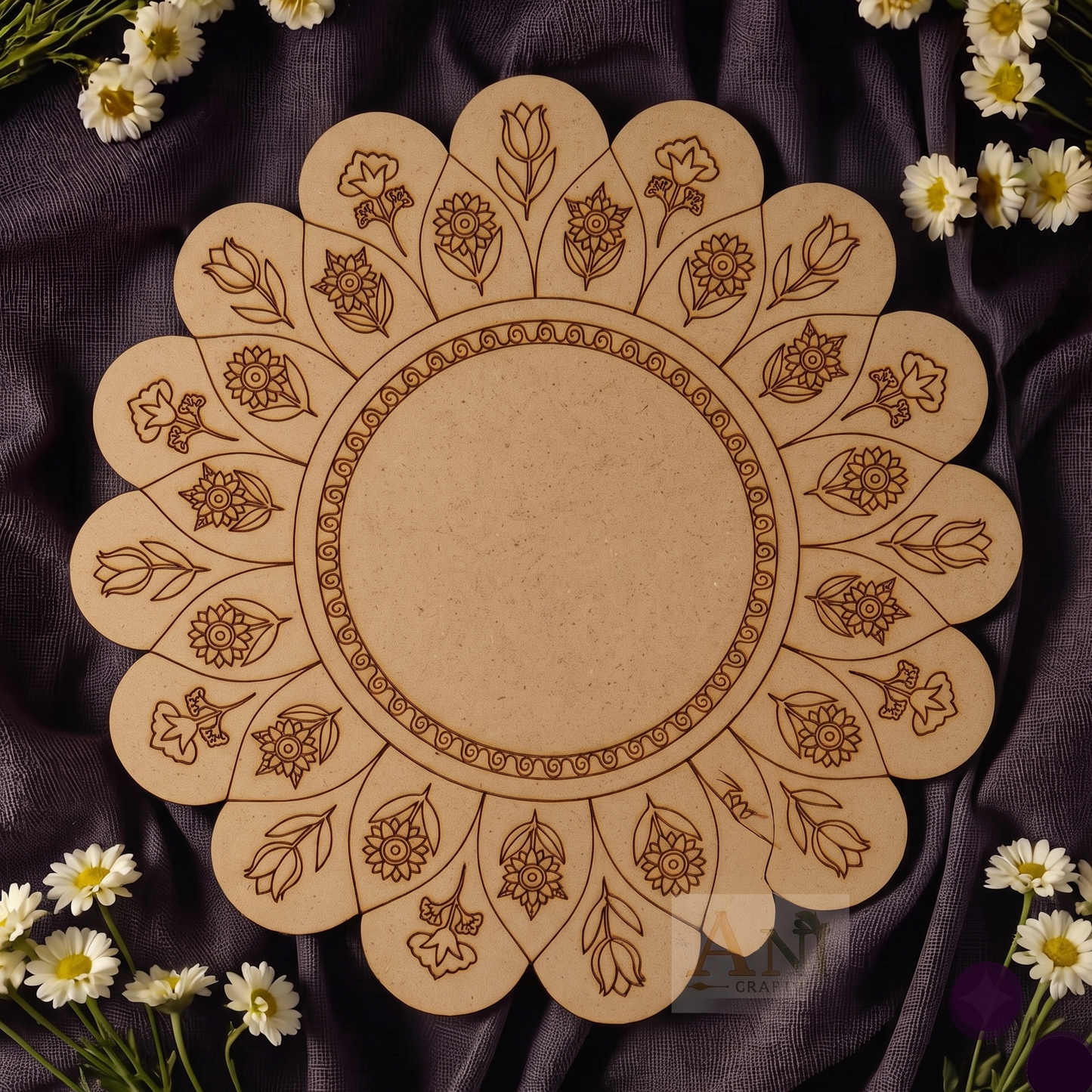 Mandala 28 MDF Premarked