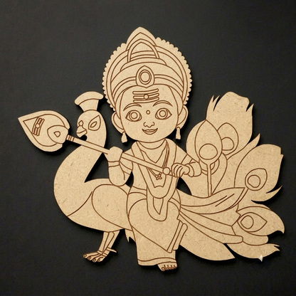 Lord Murugan (Kartikeya) MDF Cutout