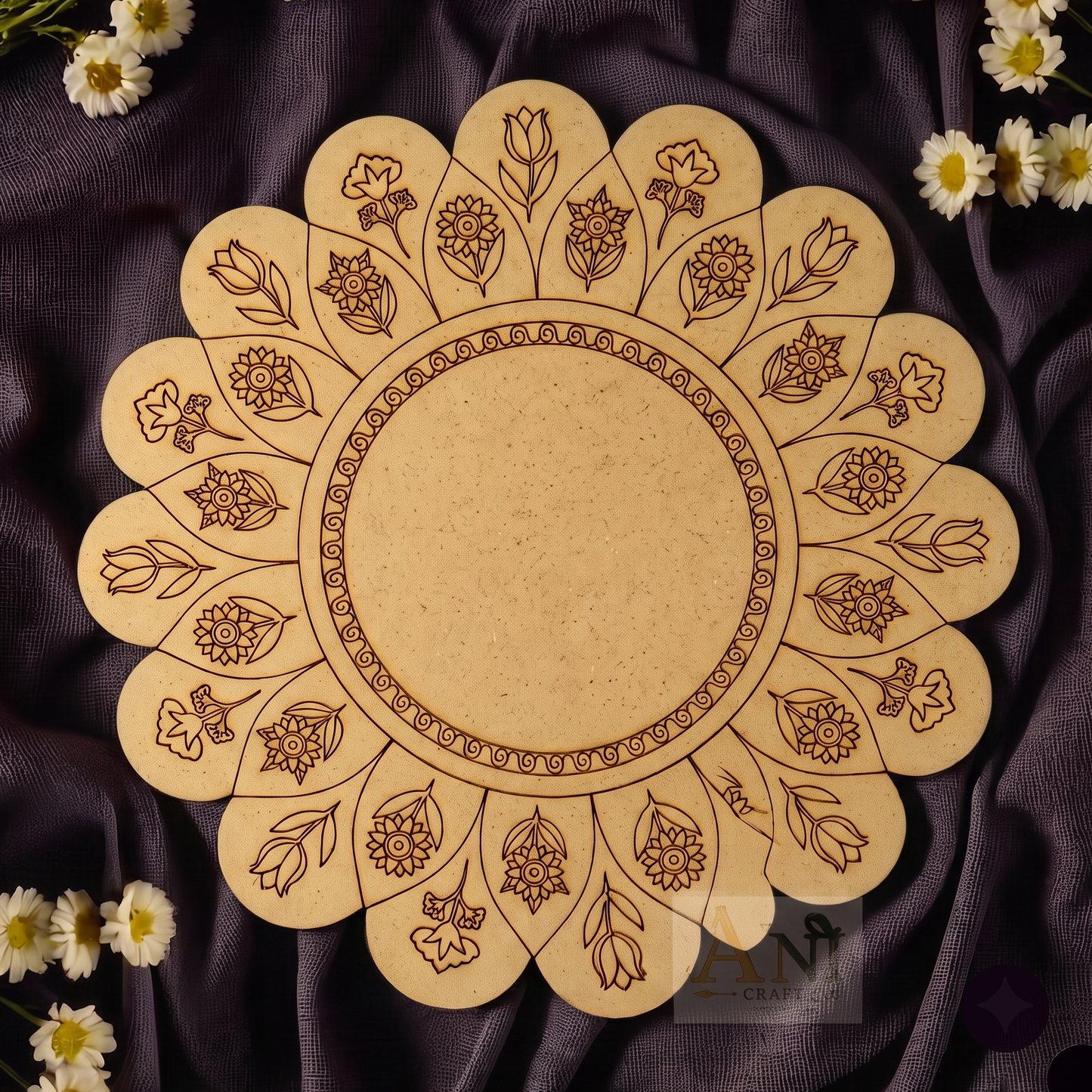 Mandala 26 MDF Premarked