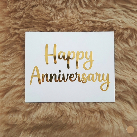 Happy Anniversary 1 vinyl sticker