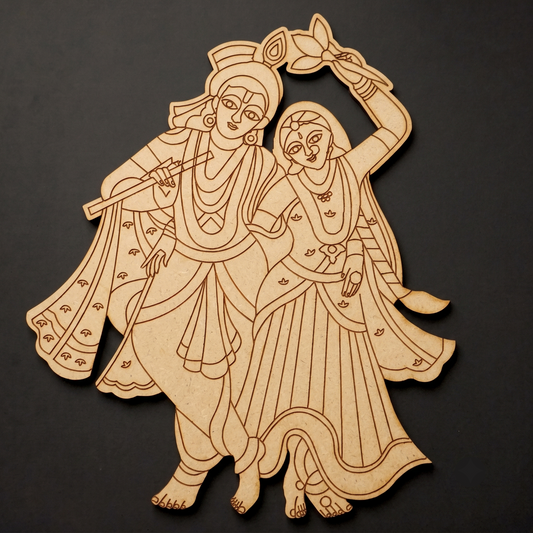 radha krishna 1 MDF Cutout