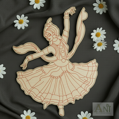 Dancing Lady 4 Mdf Cutout