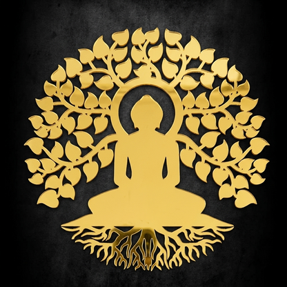 Bhagwan with tree acrylic cutout