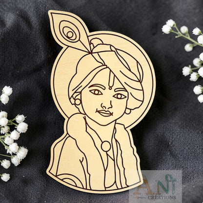 Baby krishna 9 MDF cutout