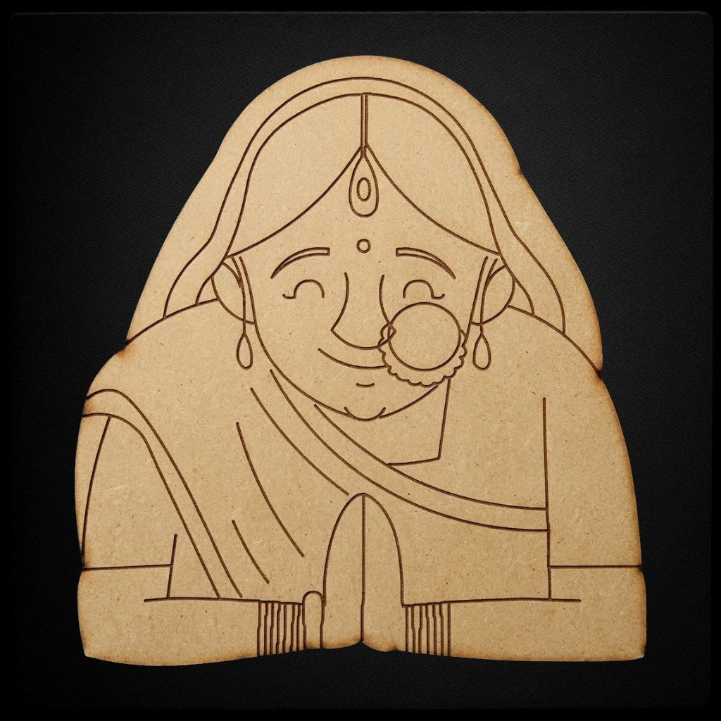 Padharo saa woman 2 MDF Cutout