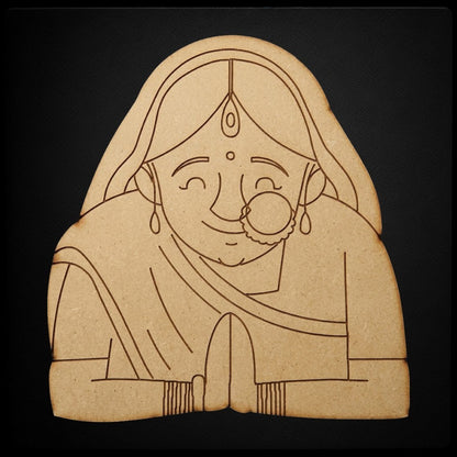 Padharo saa woman 2 MDF Cutout