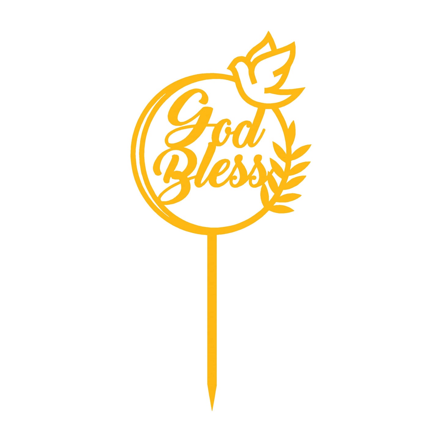 God Bless Cake  Topper