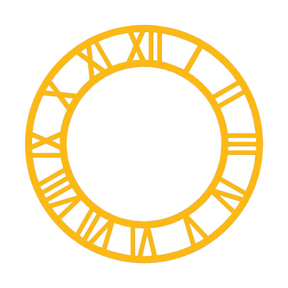 Golden Acrylic Roman Clock Dial 2