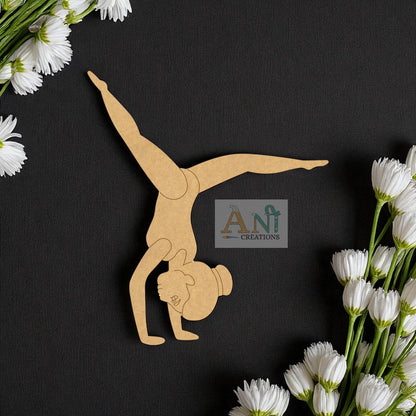 Gymnast Girl MDF Cutout