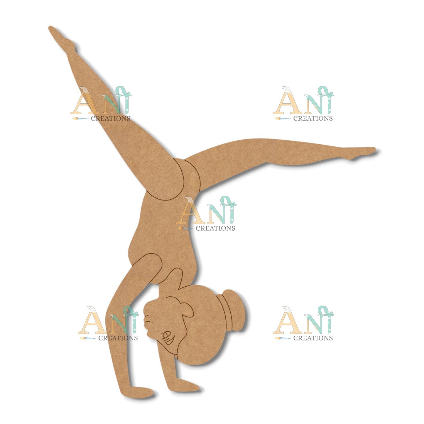 Gymnast Girl MDF Cutout