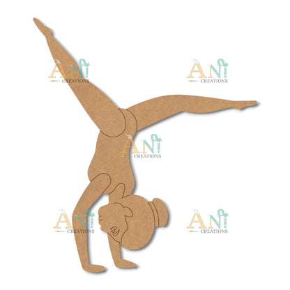 Gymnast Girl MDF Cutout
